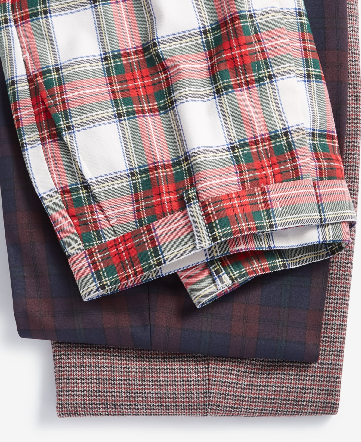 Tommy Hilfiger Mens Modern fit Dress Pants 40 / 32 Red Plaid Stretch