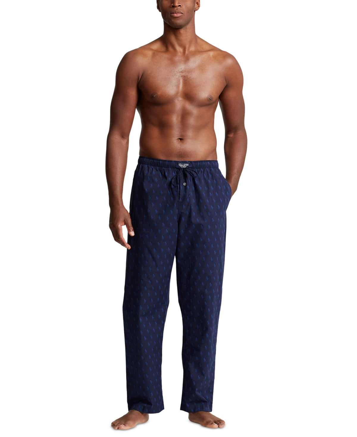 Polo Ralph Lauren Men's Pony Player Woven Pajama Pants Blue Medium