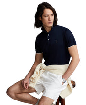 Polo Ralph Lauren Men's Custom Slim Fit Birdseye Short Sleeve Polo Shirt Navy XS