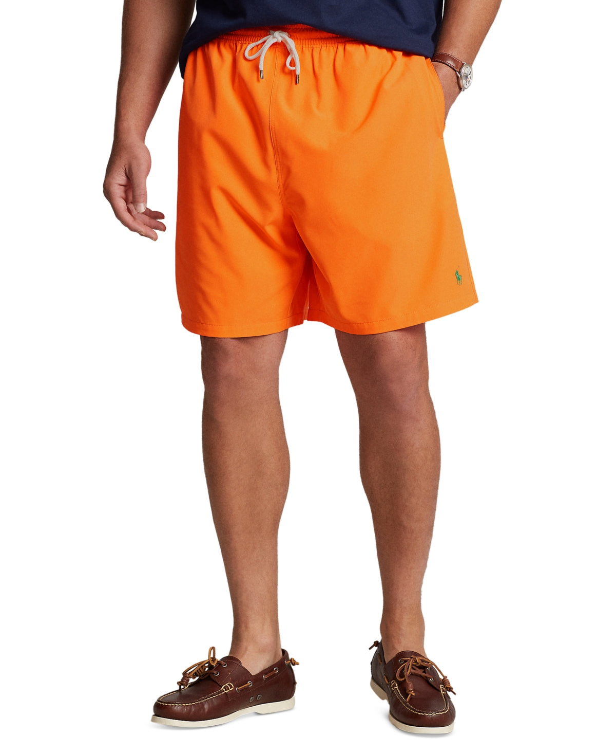 Polo Ralph Lauren Men's Big Tall Swim Trunks Blaze Racing Orange 4XL