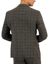 AX Armani Exchange Mens Slim Fit Sport Coat Blazer Brown 42R Plaid