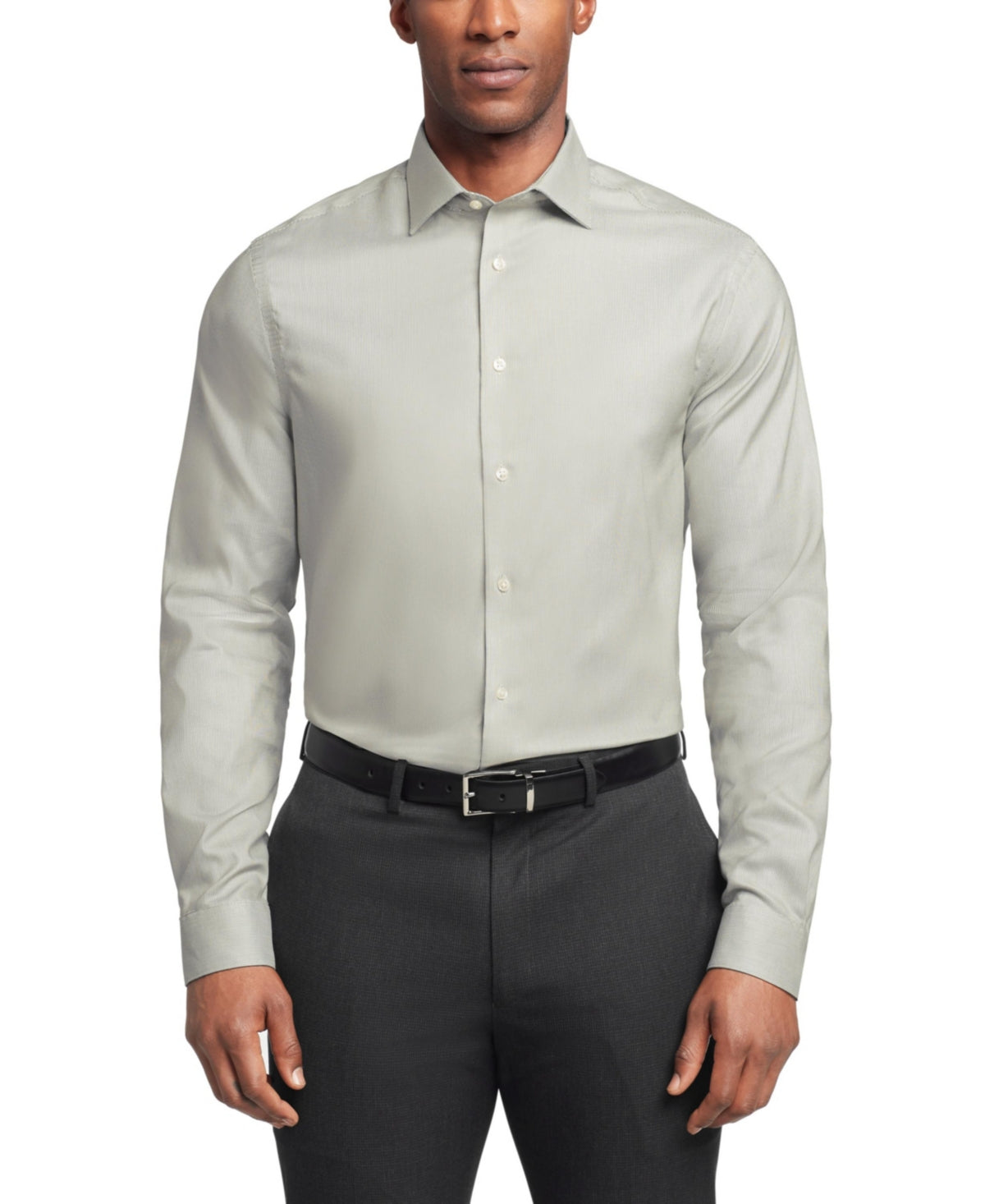 Calvin Klein Mens Regular fit Dress Shirt XL 17 in 34-35 Green
