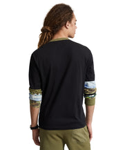 Polo Ralph Lauren Mens Classic Fit Logo Jersey Long Sleeve T Shirt  Black 2XL