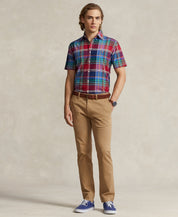 Polo Ralph Lauren Men's Classic Fit Oxford Shirt Dark Pink Blue XL