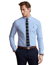 Polo Ralph Lauren Men's Slim Fit Striped Stretch Button Down Shirt Blue XS