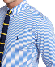 Polo Ralph Lauren Men's Slim Fit Striped Stretch Button Down Shirt Blue XS