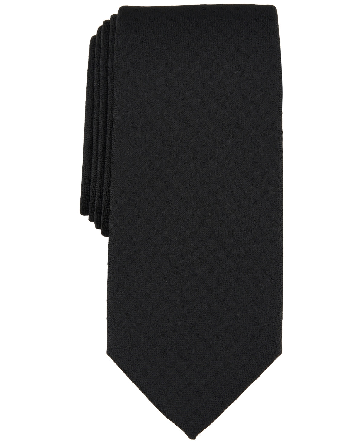 Alfani Mens Regular fit Tie Necktie One Size Black Lunar Geo Print