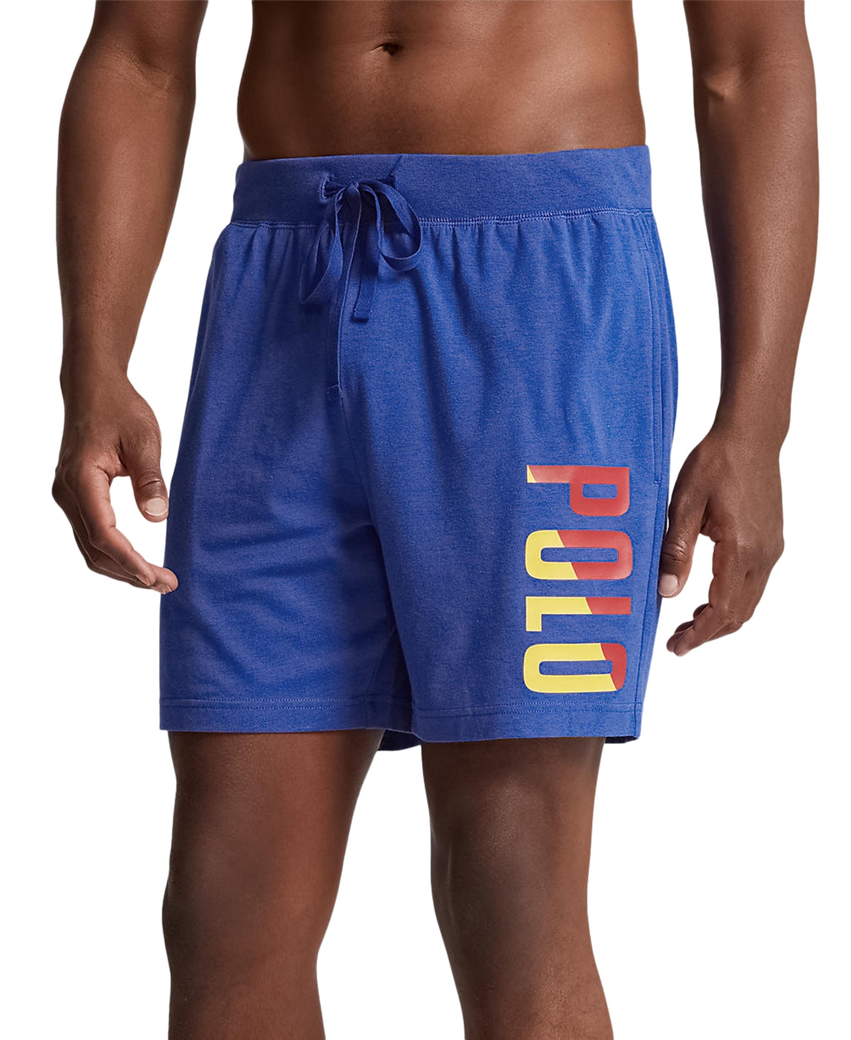 Polo Ralph Lauren Mens Pajama Sleep Shorts Rugby Royal Blue Large