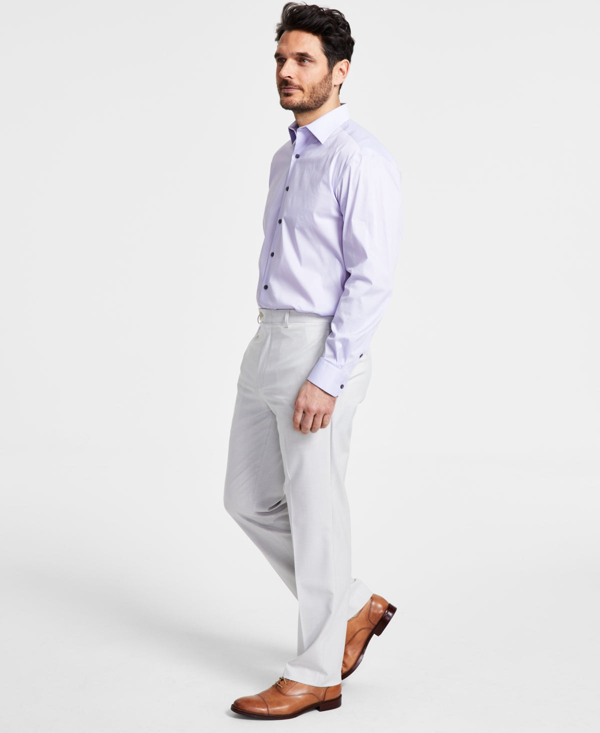 Lauren Ralph Lauren Mens Classic fit Dress Pants 42 / 32 Light Grey Solid