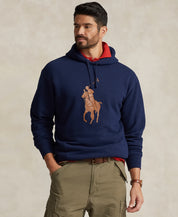Polo Ralph Lauren Mens Big Tall RL Fleece Hoodie Sweatshirt Cruise Blue 3XB