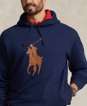 Polo Ralph Lauren Mens Big Tall RL Fleece Hoodie Sweatshirt Cruise Blue 3XB