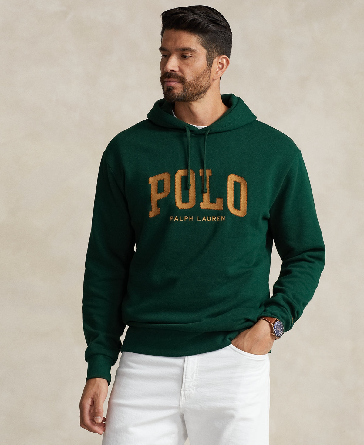 Polo Ralph Lauren Big & Tall Fleece Logo Hoodie Sweatshirt 2LT 2XLT Green