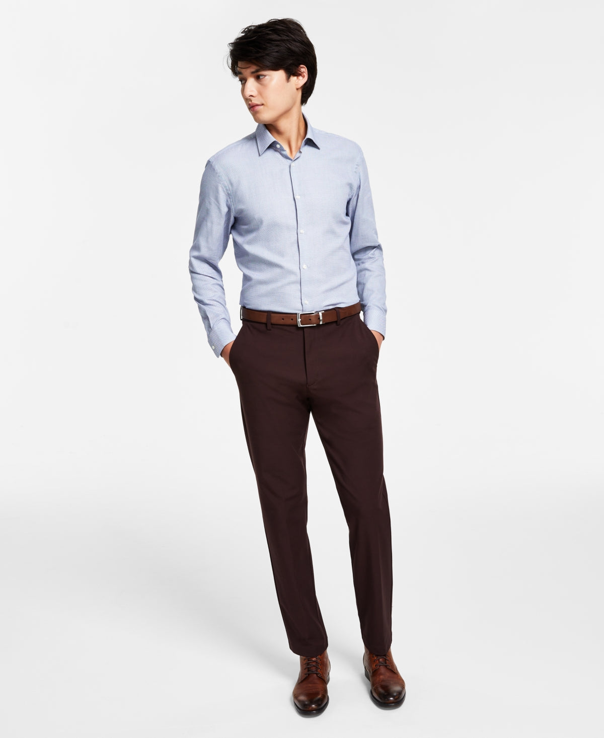 Lauren Ralph Lauren Men's Performance Dress Pants Blackberry Wine 52 x 30