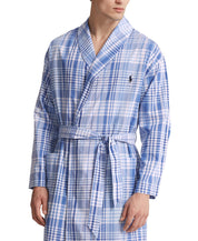 Polo Ralph Lauren Mens Woven Robe Blue Small Medium