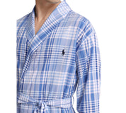 Polo Ralph Lauren Mens Woven Robe Blue Small Medium