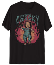 Hybrid Mens Chucky Short Sleeve Graphic T Shirt Black Multi Small