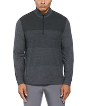 PGA Tour Men Regular fit Long Sleeve Quarter zip Sweatshirt Large Grey