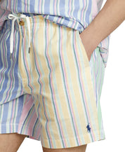 Polo Ralph Lauren Men's Classic Fit Preps Fancy Shorts Stripe Multi Yellow Large
