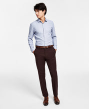 Lauren Ralph Lauren Men's Classic fit Dress Pants Blackberry Wine Red 50 X 32