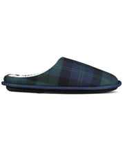 Club Room Men's Jake Plaid Slip On Slippers Blue Green Medium 8 to 9