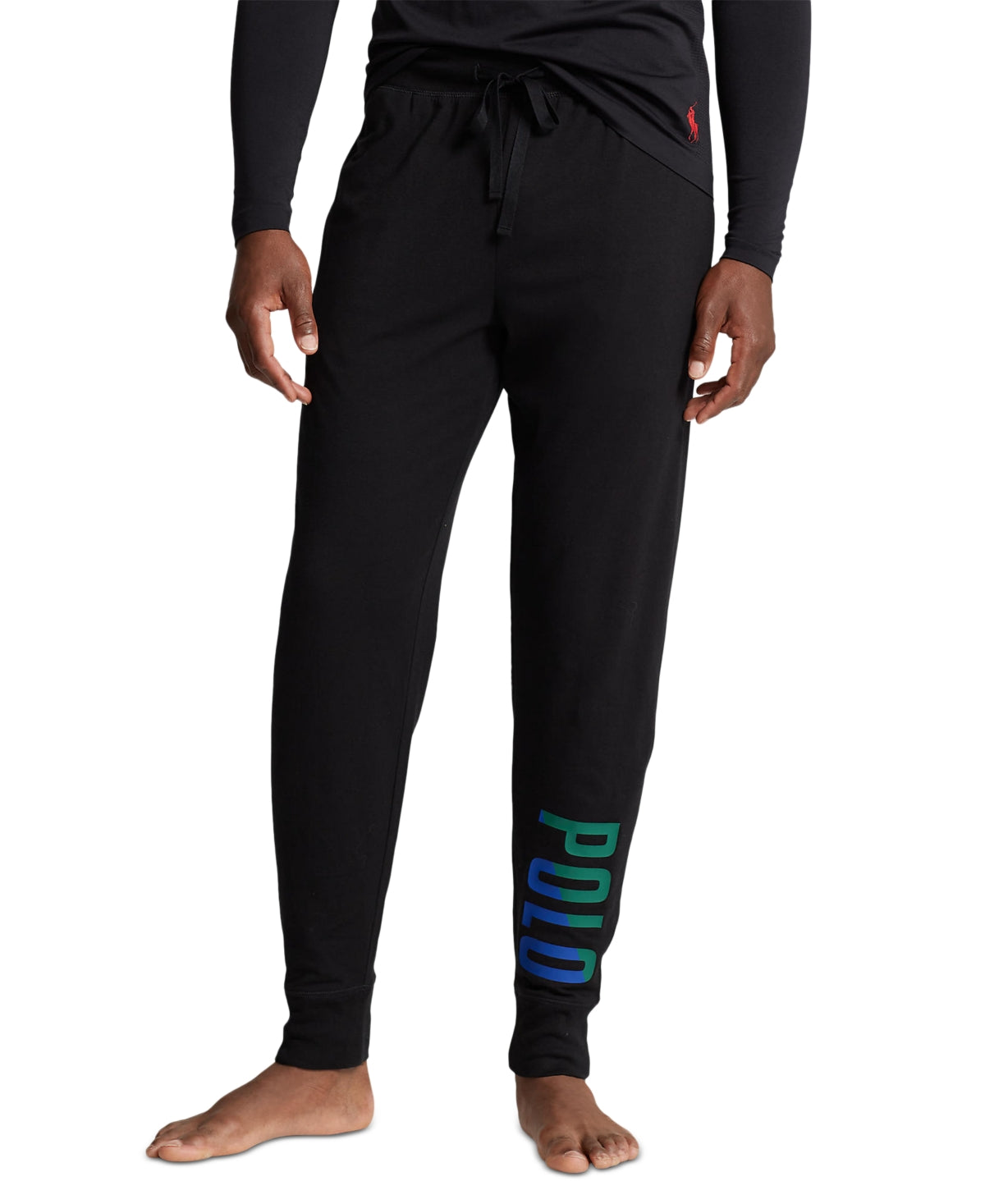 Polo Ralph Lauren Men's Logo Pajama Pants Polo Black Medium