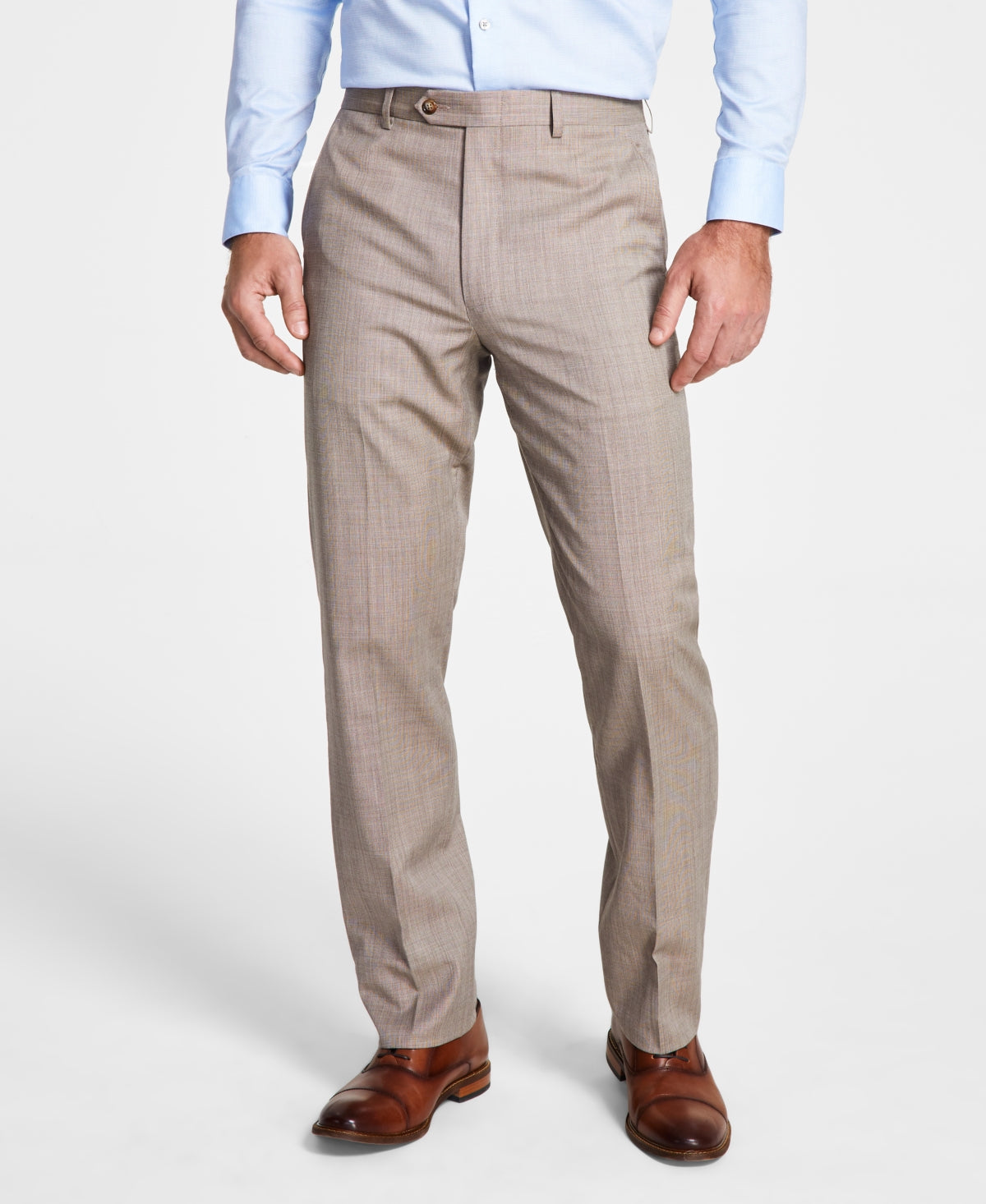 Lauren Ralph Lauren Men's Tan UltraFlex Suit Pants 44 x 32