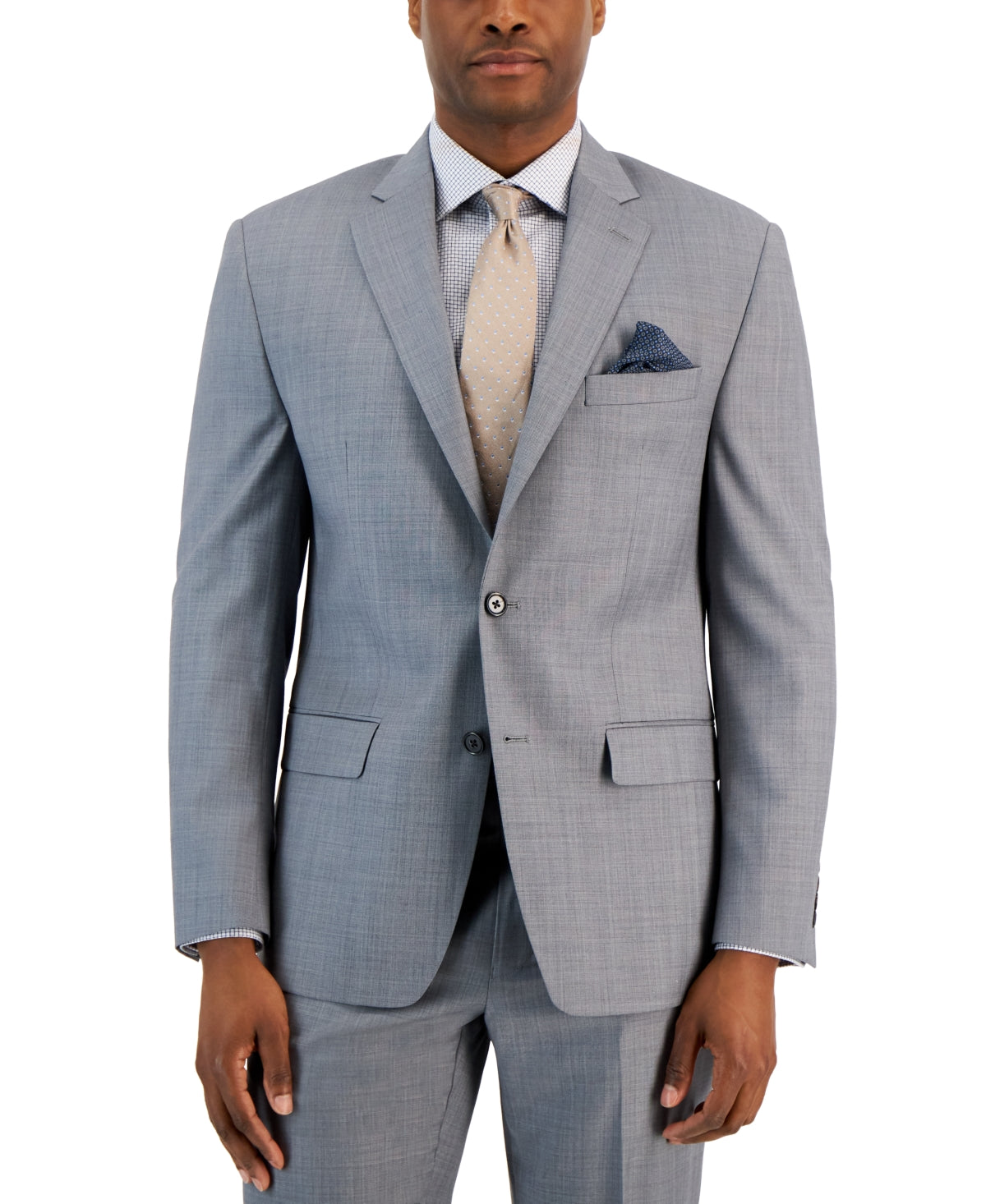 Lauren Ralph Lauren Mens Classic fit Wool Suit Jacket Blazer 38 R Grey Solid