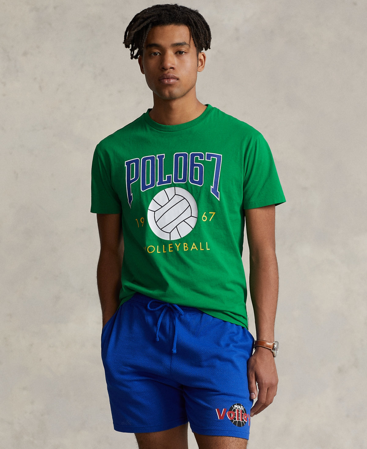 Polo Ralph Lauren Mens Classic Fit Striped Jersey T Shirt Hillside Green Small