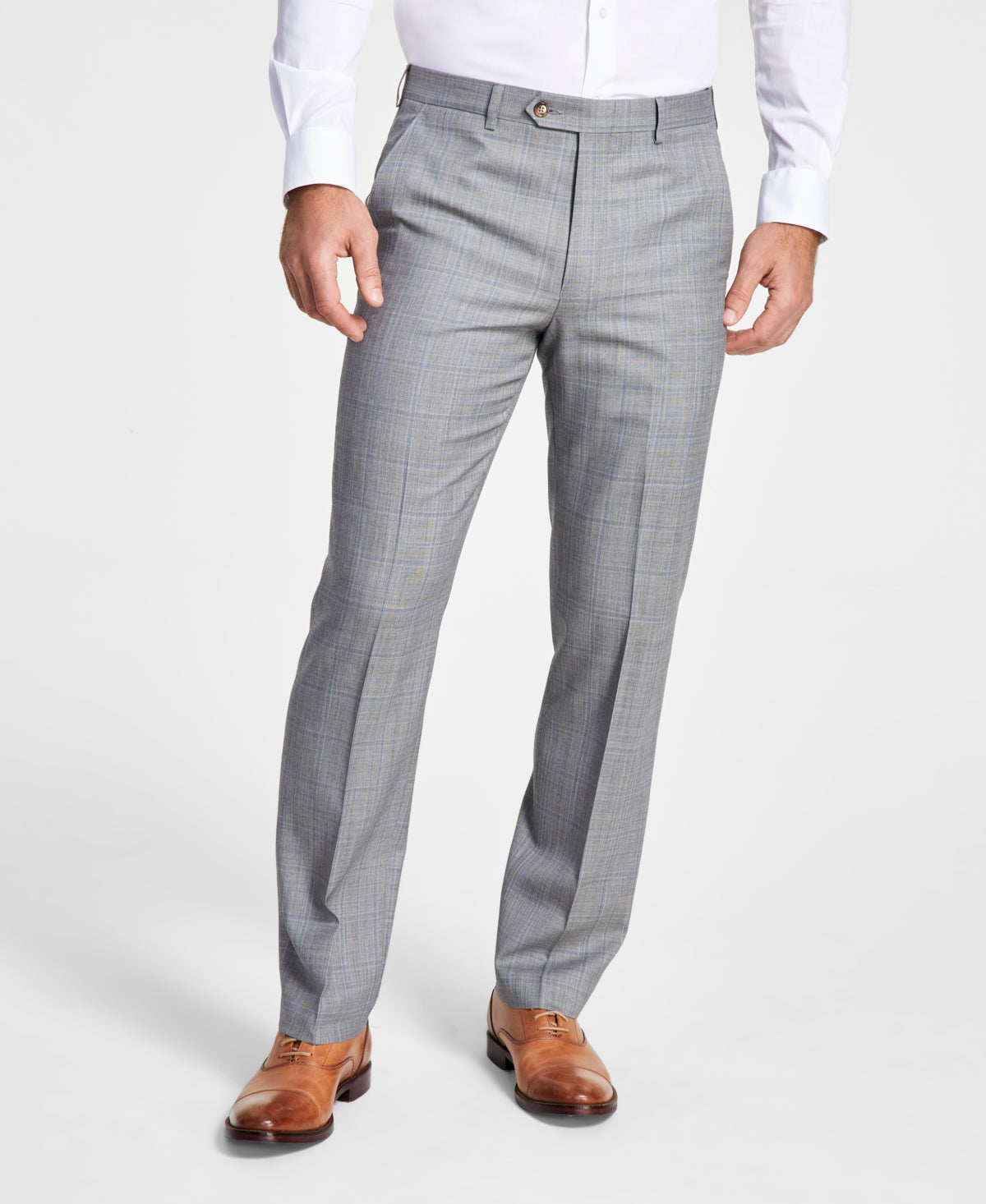 Lauren Ralph Lauren Mens Classic Fit UltraFlex Stretch Pants Grey Blue 44 x 32