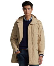 Polo Ralph Lauren Men's Packable Water Repellent Marsh Coat Small Tan / Beige