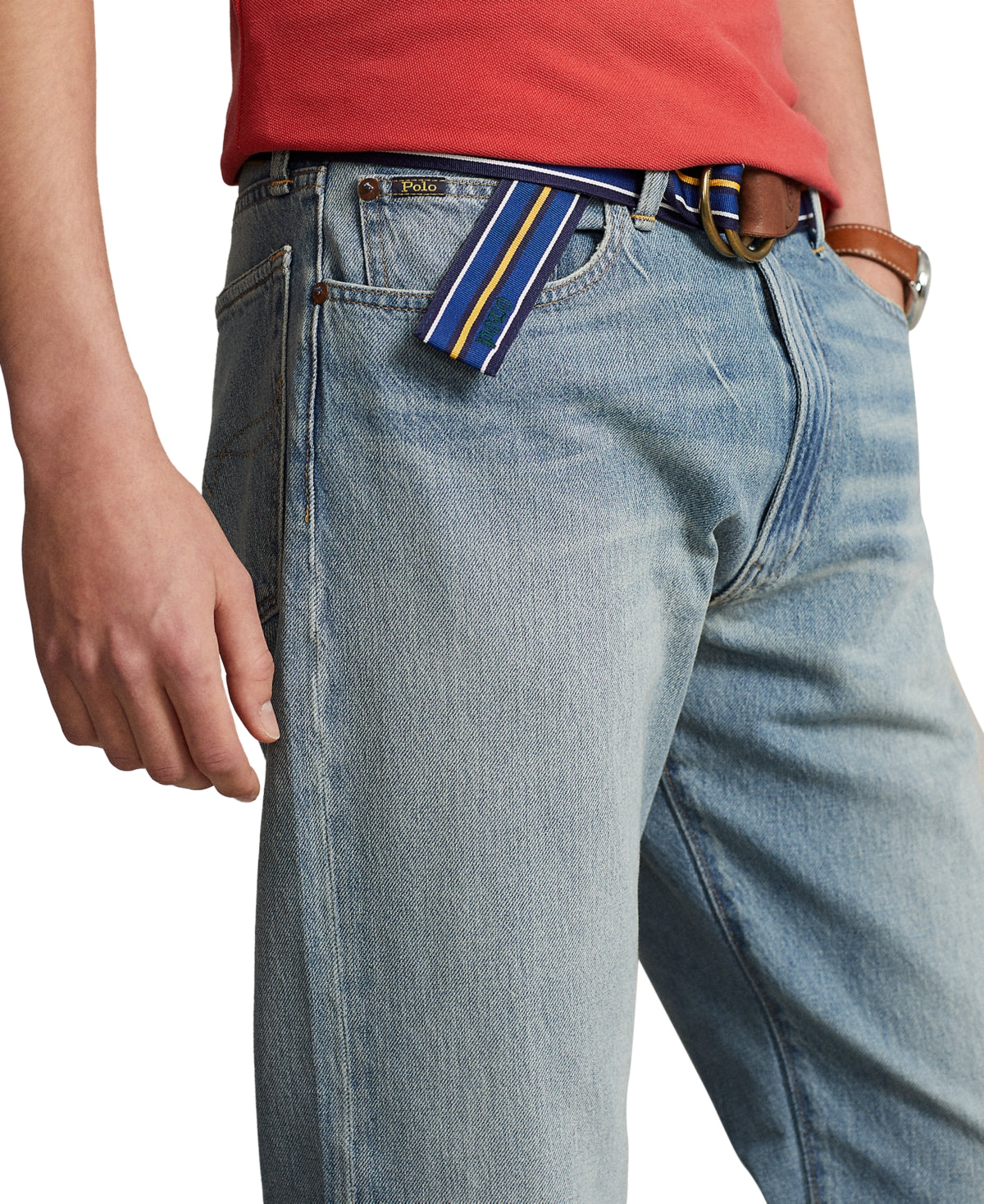 Polo Ralph Lauren Mens Vintage Classic Fit Jeans Andrews Wash Blue 36 x 30