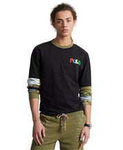 Polo Ralph Lauren Mens Classic Fit Logo Jersey Long Sleeve T Shirt  Black XL
