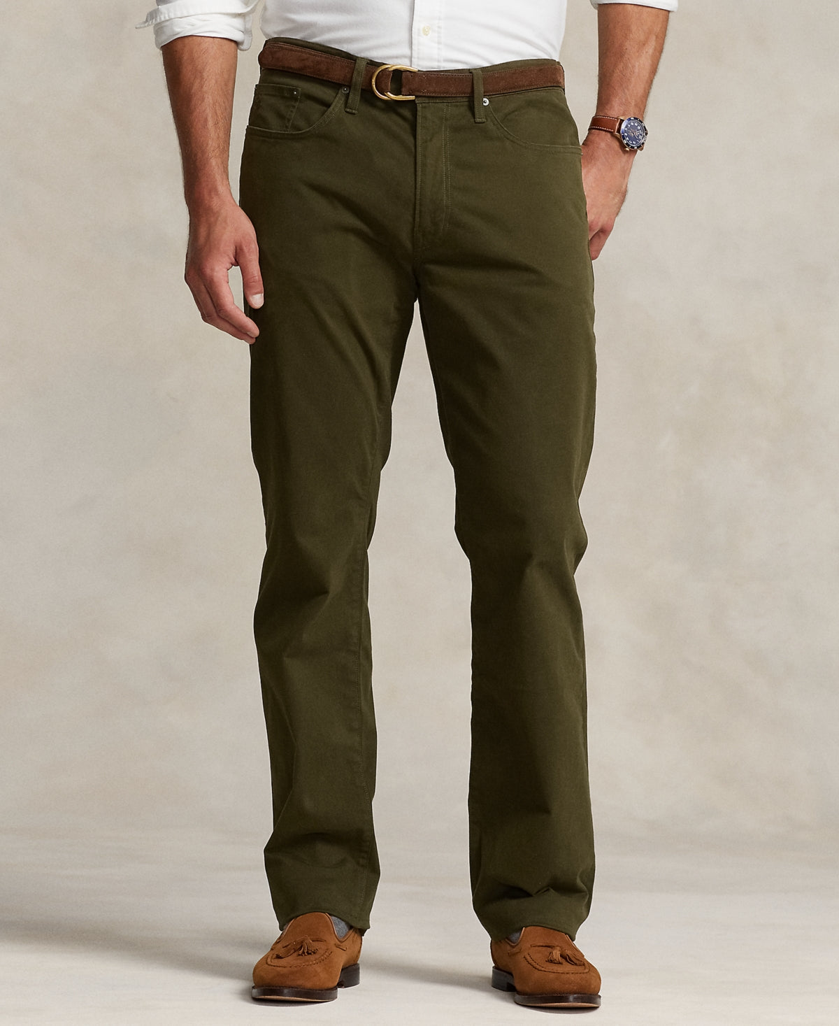 Polo Ralph Lauren Men's Big & Tall Classic Fit Sateen Pants Loden 44 x 30