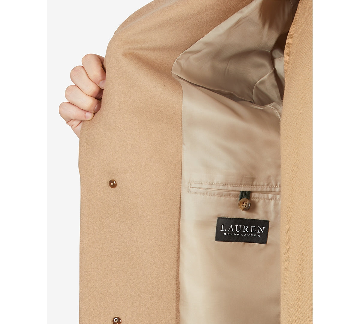 Lauren Ralph Lauren Mens Classic fit Overcoat Coat 38 S Beige