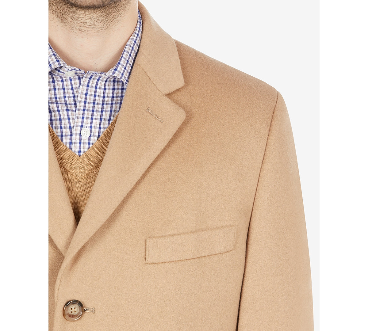 Lauren Ralph Lauren Mens Classic fit Overcoat Coat 38 S Beige