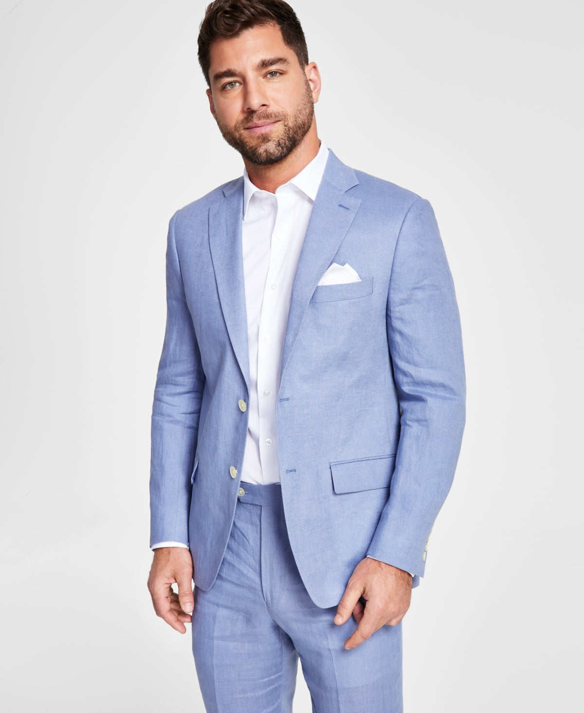 Lauren Ralph Lauren Men's UltraFlex Classic Fit Sport Coat Blazer Light Blue 43R