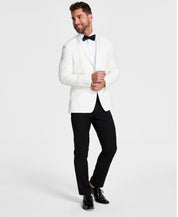 Lauren Ralph Lauren Mens Classic Fit Wool Blend Suit Jacket Off White 48R