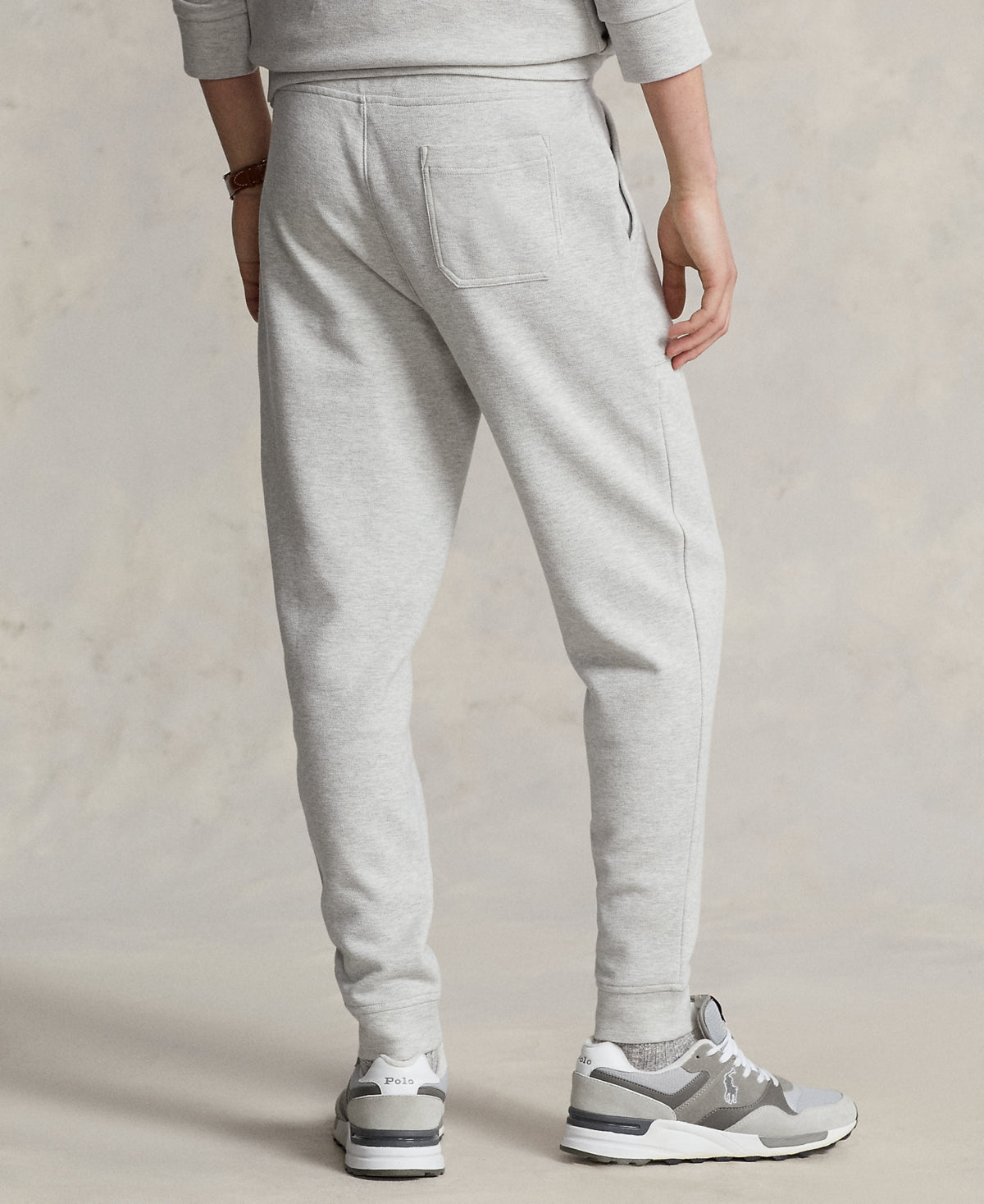 Polo Ralph Lauren Mens Double Knit Mesh Jogger Pants Spring Heather Grey Small