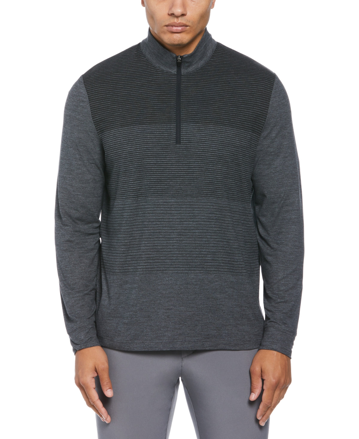 Pga Tour Men Regular fit Golf Sweater Small Grey Solid