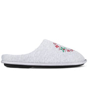 Club Room Men's Jake Slippers Hoppy Holidays Light Grey Slip On Large 10 - 11