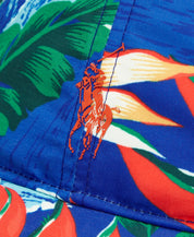Polo Ralph Lauren Men's Floral Long Bill Cap Hat Sea Breeze Blue Small Medium