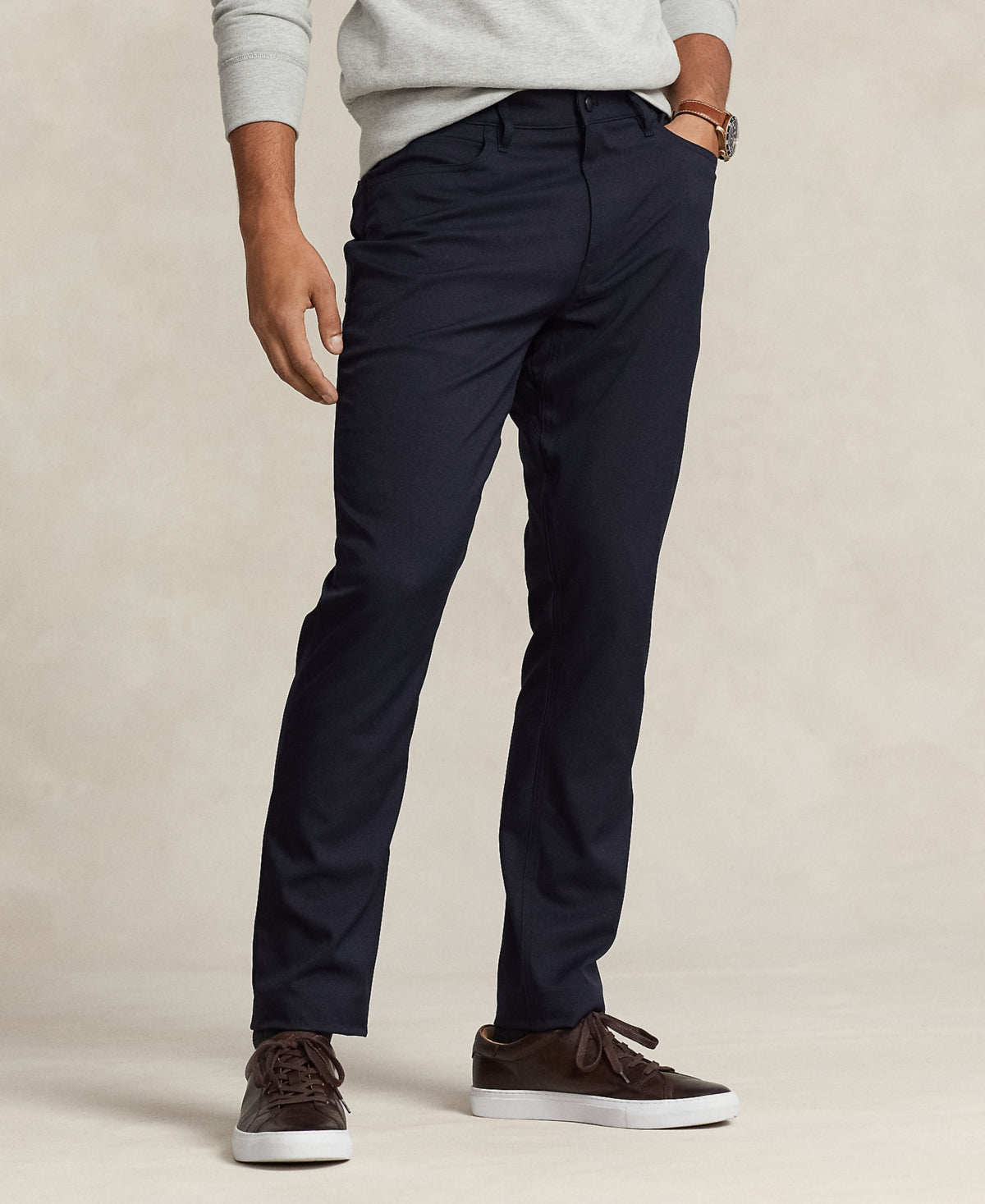 Polo Ralph Lauren Mens Athletic fit Chinos Pants 40 / 32 Navy Blue Solid