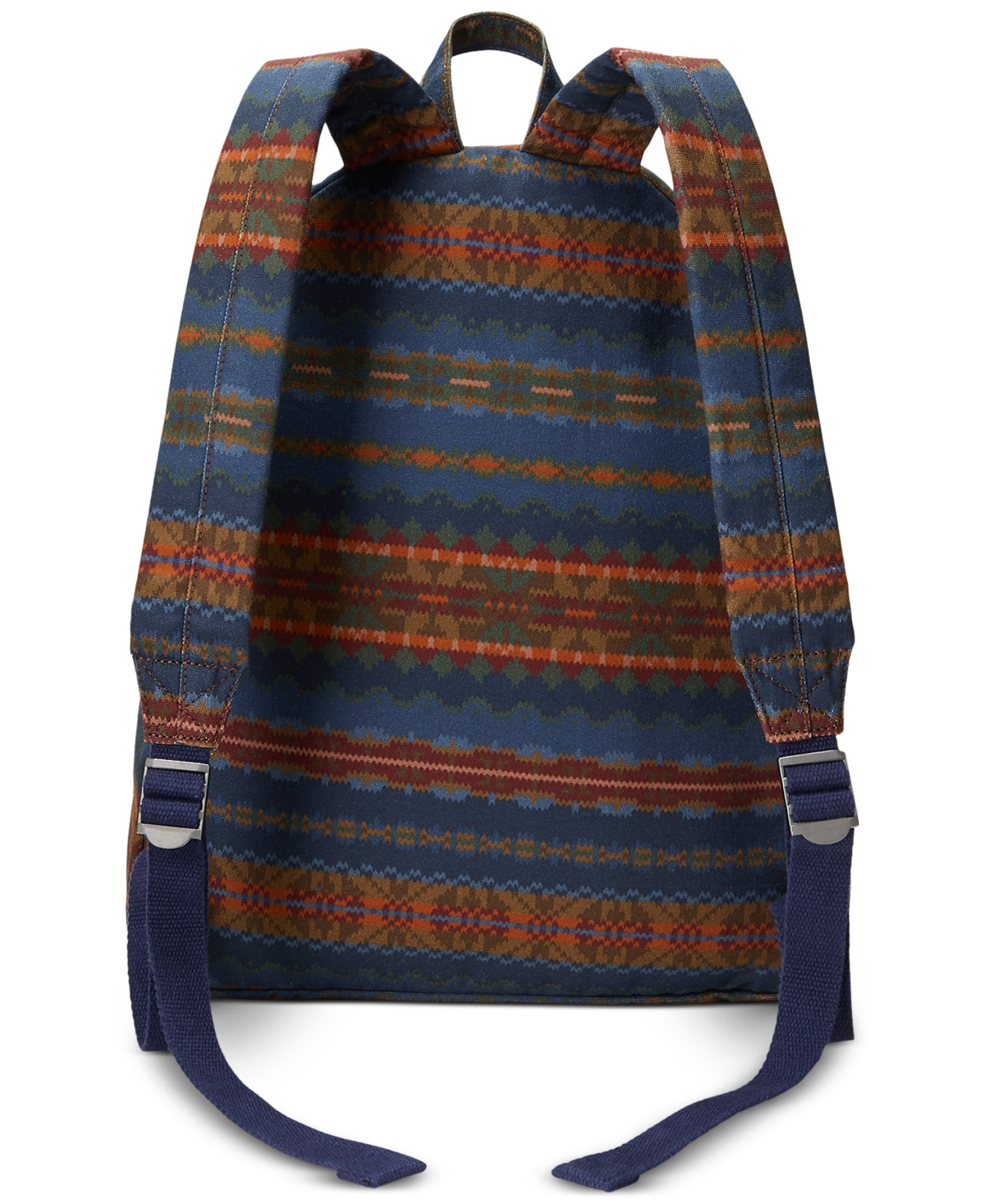 Polo Ralph Lauren Mens Fair Isle Canvas Backpack Printed Fairisle