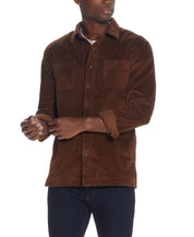 Weatherproof Mens Vintage Inspired Shirt Jacket Coat Brown Caramel Medium