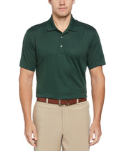 PGA TOUR Men Regular fit Short Sleeve Polo Shirt Small Blue Solid