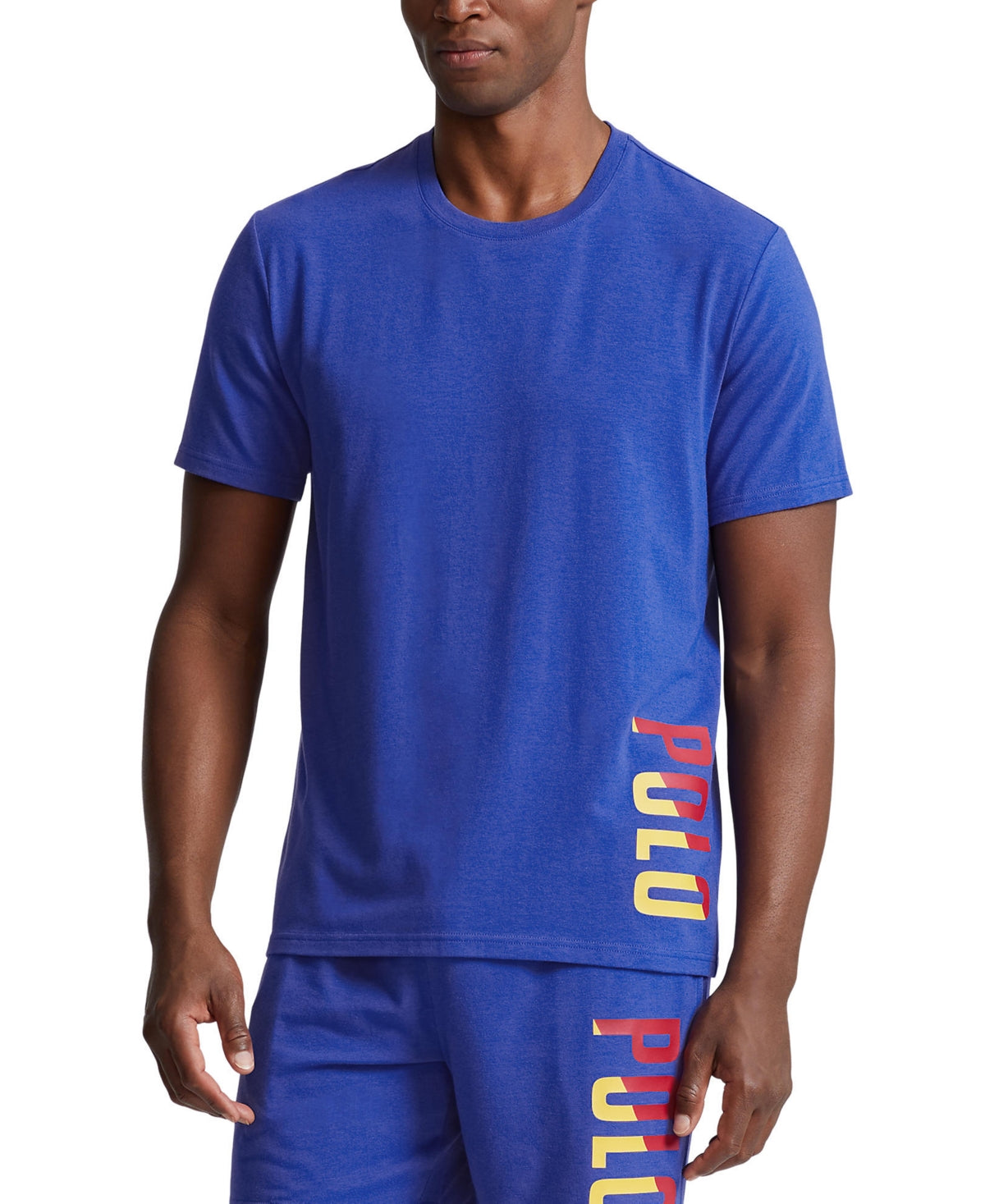 Polo Ralph Lauren Men's Short Sleeve Pajama T Shirt Rugby Royal Blue Large