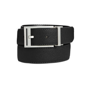 CALVIN KLEIN Men's Reversible Leather Stitched Casual Belt Black 32