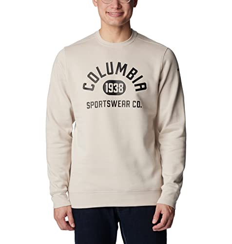 Columbia Mens Regular fit Crewneck Sweatshirt Medium Beige Solid