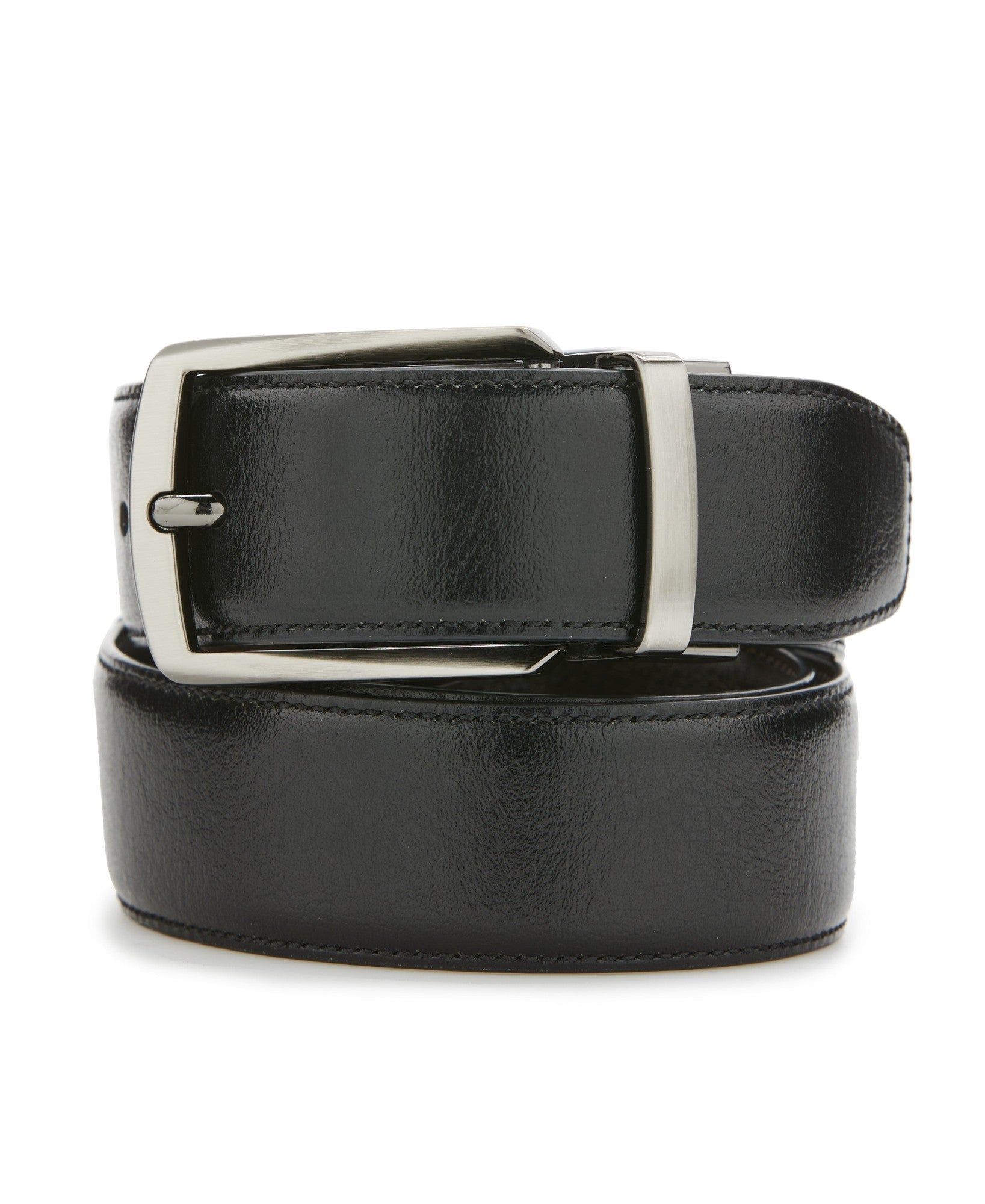 Perry Ellis Portfolio Men's Diamond Buckle Belt Grey 34