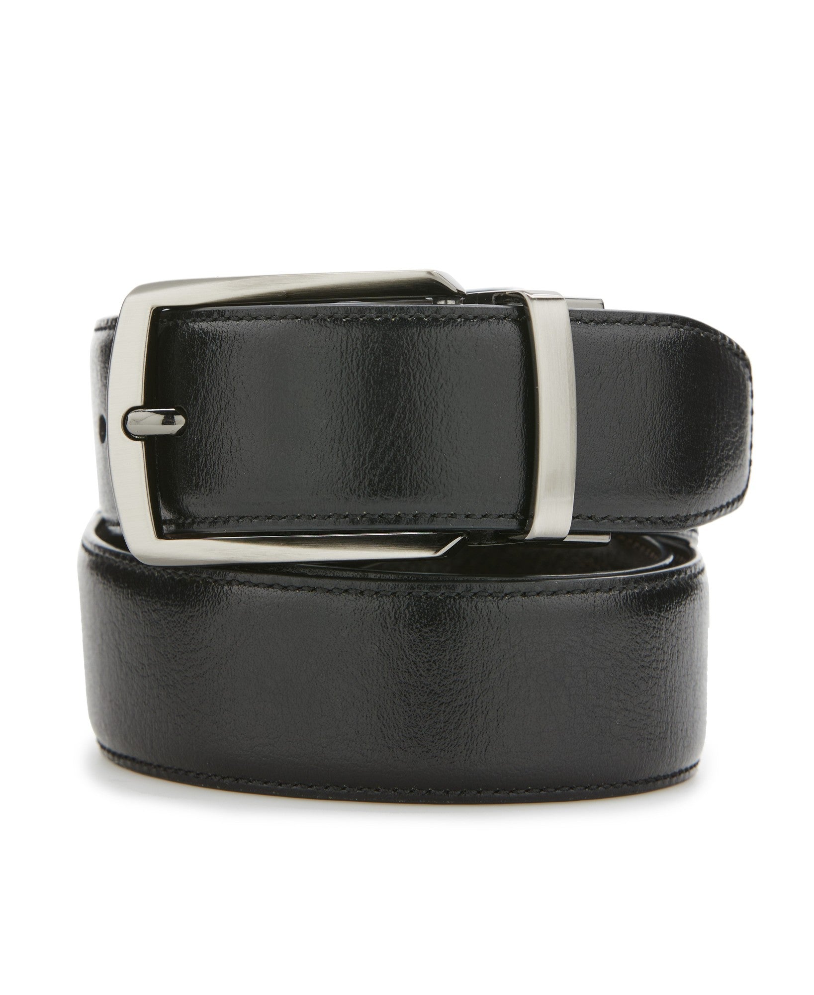 Perry Ellis Portfolio Men's Diamond Buckle Belt Grey 34